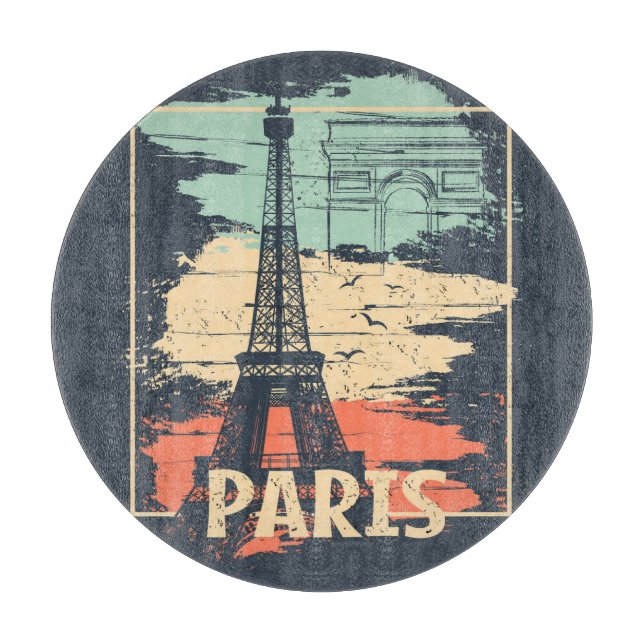 Paristypografi: abstrakt Eiffel poster. (Framsidan)