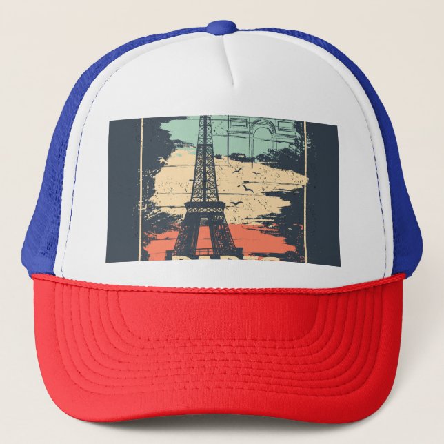 Paristypografi: abstrakt Eiffel poster. Keps (Framsida)
