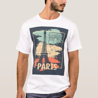 Paristypografi: abstrakt Eiffel poster. T Shirt