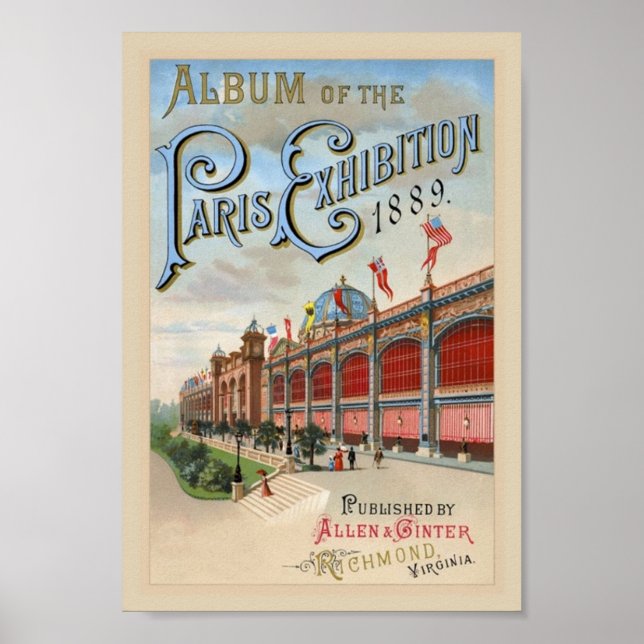 Parisutställning 1889 poster (Framsidan)