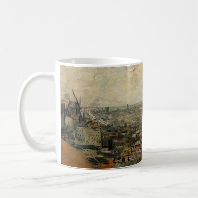 Parisvy från Montmartre av Vincent van Gogh Kaffemugg (Vänster)