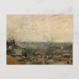 Parisvy från Montmartre av Vincent van Gogh Vykort