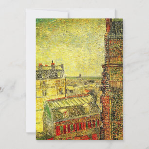 Parisvy från Vincents rum av Vincent van Gogh Inbjudningar