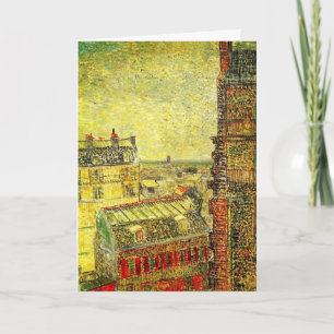Parisvy från Vincents rum av Vincent van Gogh Kort