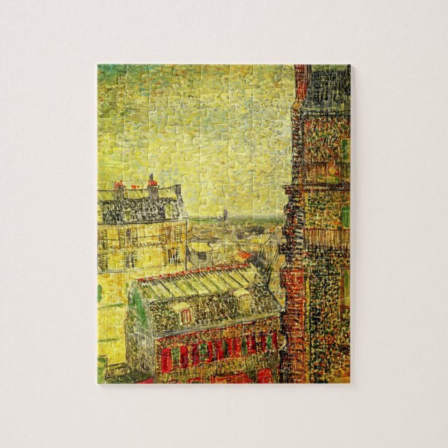 Parisvy från Vincents rum av Vincent van Gogh Pussel (Vertikal)