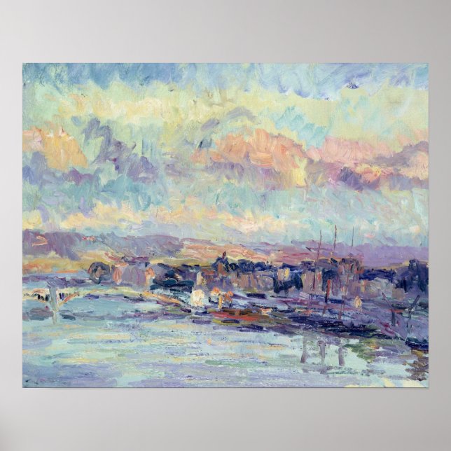 Parisvy (olja på canvas) poster (Framsidan)