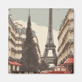 Parisvykort (Parris) Magnet