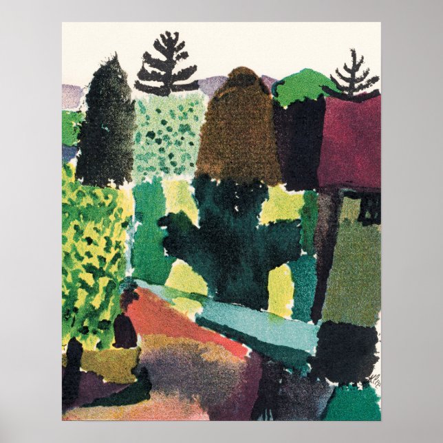 Park (1920) av Paul Klee Poster (Framsidan)