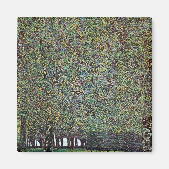 Park av Gustav Klimt Magnet (Framsidan)