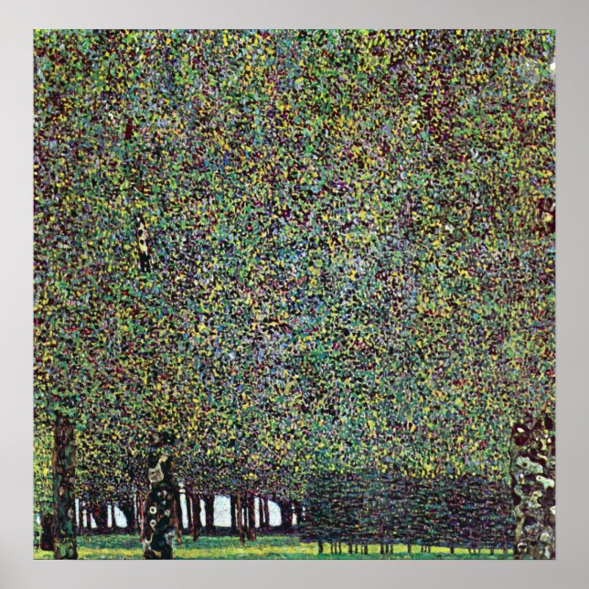 Park av Gustav Klimt Poster (Framsidan)