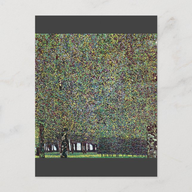 Park av Gustav Klimt Vykort (Framsida)