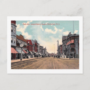 Park Ave., Rutherford, New jersey 1910 Vintage Vykort