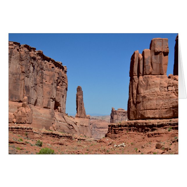 Park Avenue, Arches National Park OBS Kort (Framsidan Horizontal)