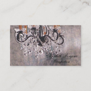Park Avenue Chandelier ~ Affärskort Chic Visitkort