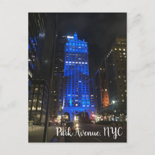Park Avenue NYC New York Central Byggnad Photo Vykort