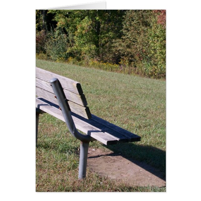 Park Bench Hälsningskort (Framsidan)