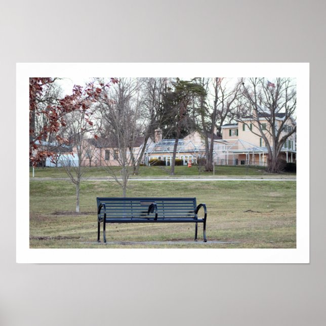 Park Bench Photo Poster (Framsidan)