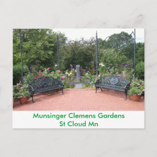 Park Benches i Munsinger Clemens Gardens Vykort
