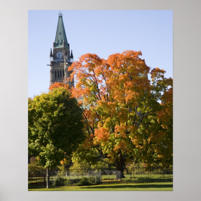 Park bredvid Parliment Byggnad i Ottawa, Poster (Framsidan)