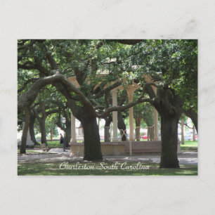 Park, Charleston South Carolina, Gazebo, postkort Vykort
