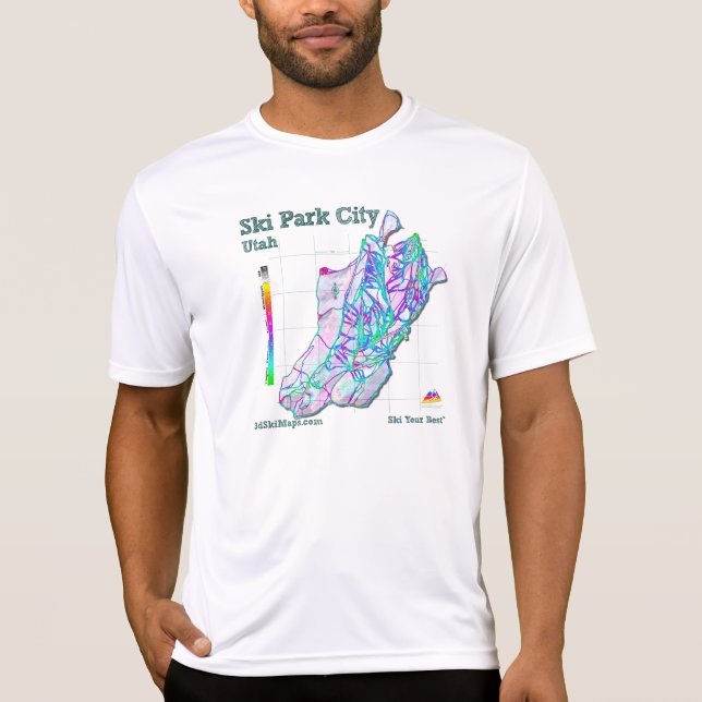 Park City 3dSkiMaps T-tröja Tröja (Framsida)