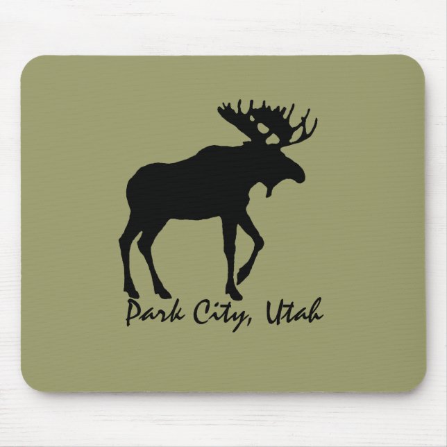 Park City älgsouvenir Mousepad Musmatta (Framsidan)