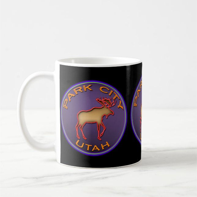 Park City Moose Medallion Mugg - Anpassa Färg! (Vänster)