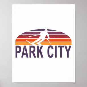 Park City Mountain Resort Utah Usa Skidort Snö Poster