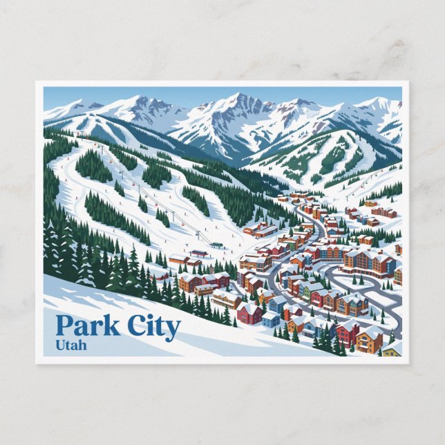 Park City Mountain Utah Vykort (Framsida)