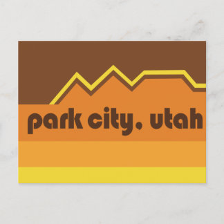 Park City Retro Brown Rand vykort