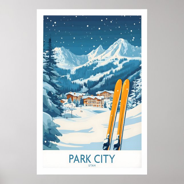 Park City Ski-poster 1 Poster (Framsidan)