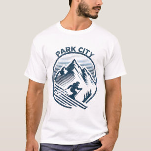 Park City Ski Resort Winter Skiing Utah T Shirt