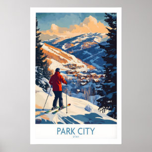 Park City Skidväggkonst Skidposter 1 Poster