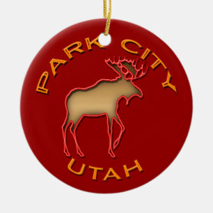 Park City souvenirprydnad Julgransprydnad Keramik