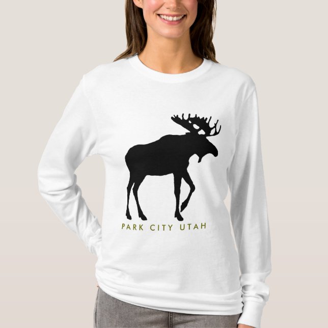 Park City stor älgskjorta Tee (Framsida)