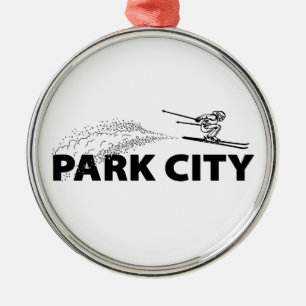 Park City Utah Backhoppare Julgransprydnad Metall