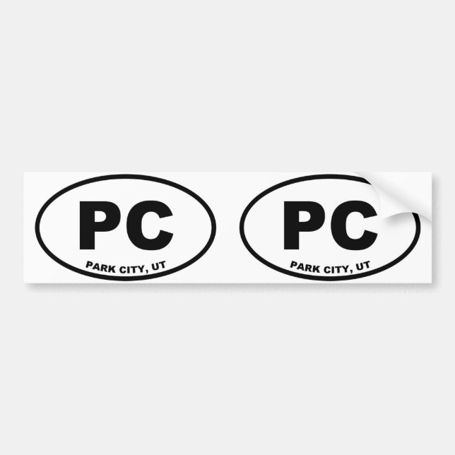 Park City Utah Bildekal (Framsidan)