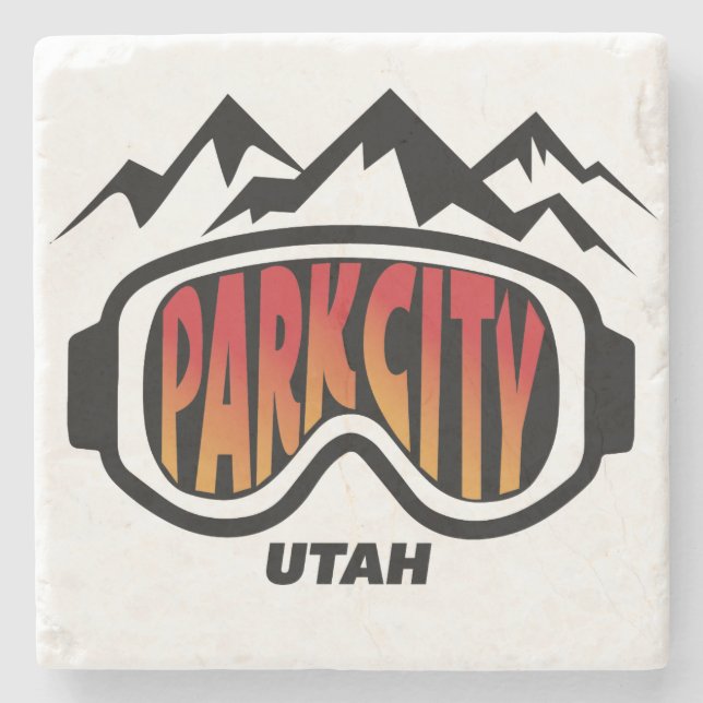 Park City Utah Collectible marmorkustfartyg Underlägg Sten (Framsidan)