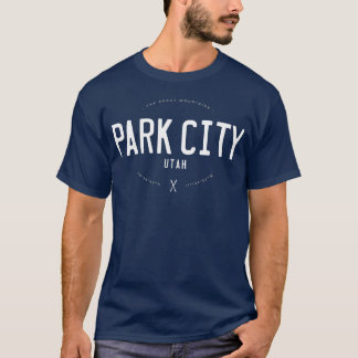 Park City Utah Distressed Vintage Skida roligt T Shirt