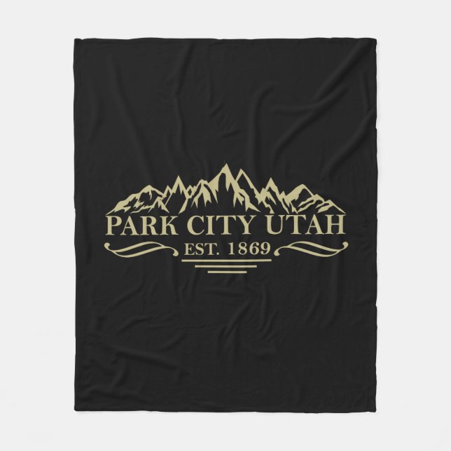 Park City Utah Fleecefilt (Framsidan)