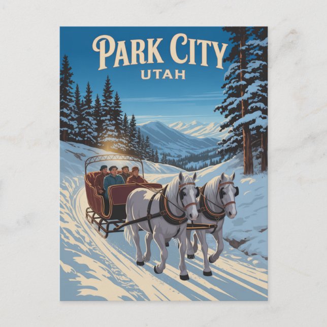 Park City Utah Helg Vykort (Framsida)