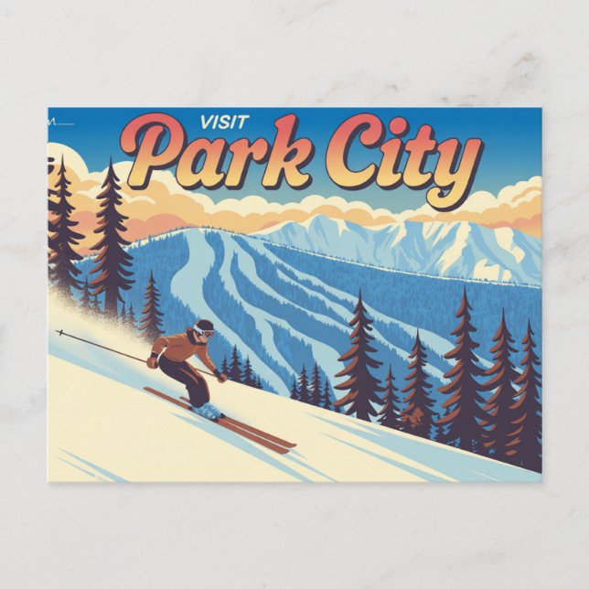 Park City Utah Helg Vykort (Framsida)