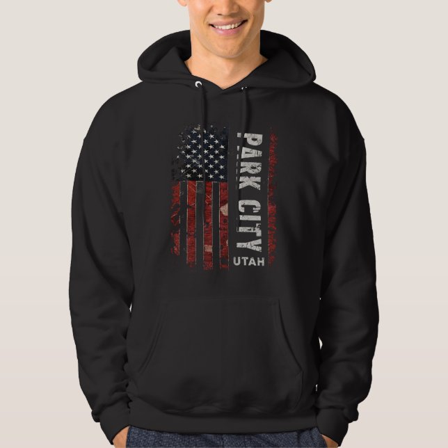 Park City Utah Hoodie (Framsida)