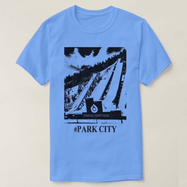 Park City Utah Olympic Park T Shirt (Design framsida)