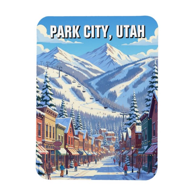 Park City Utah Resa Magnet (Vertikal)
