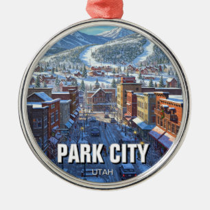 Park City Utah Resor Julgransprydnad Metall