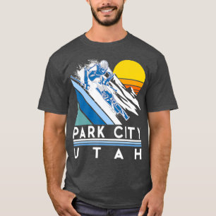 Park City Utah Retro Ski T Shirt
