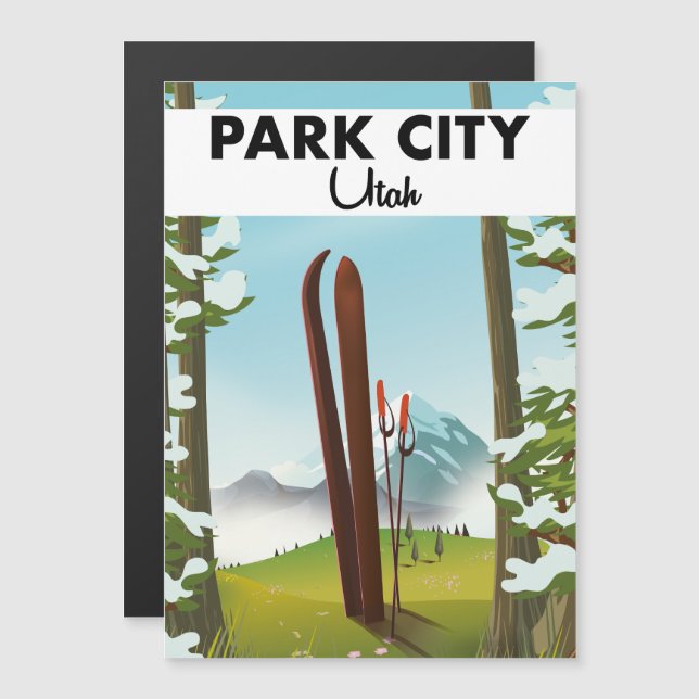 Park City Utah Ski poster (Fram/baksida)