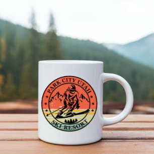 Park City Utah ski resort vintage Mugg