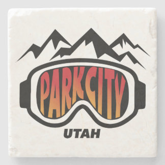 Park City Utah skidar design på marmorkustfartyg Stenunderlägg